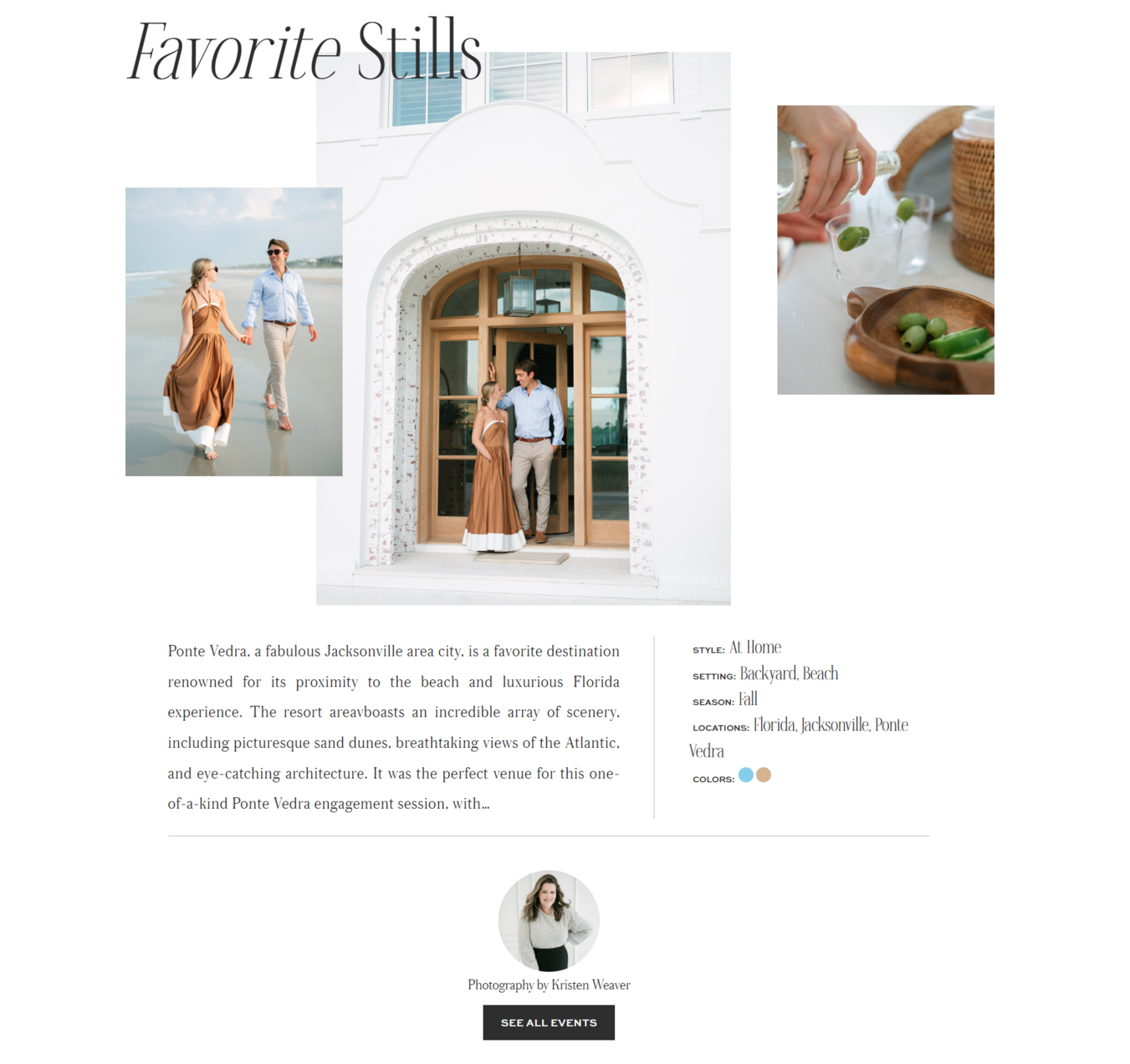 photographer portfolio website example