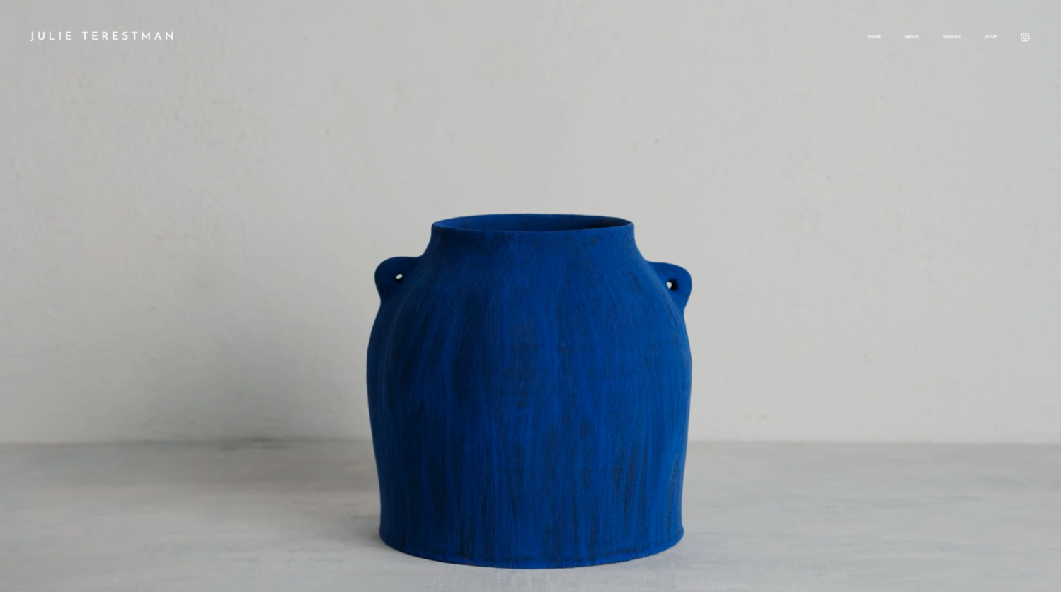 ceramicist’s art portfolio website example
