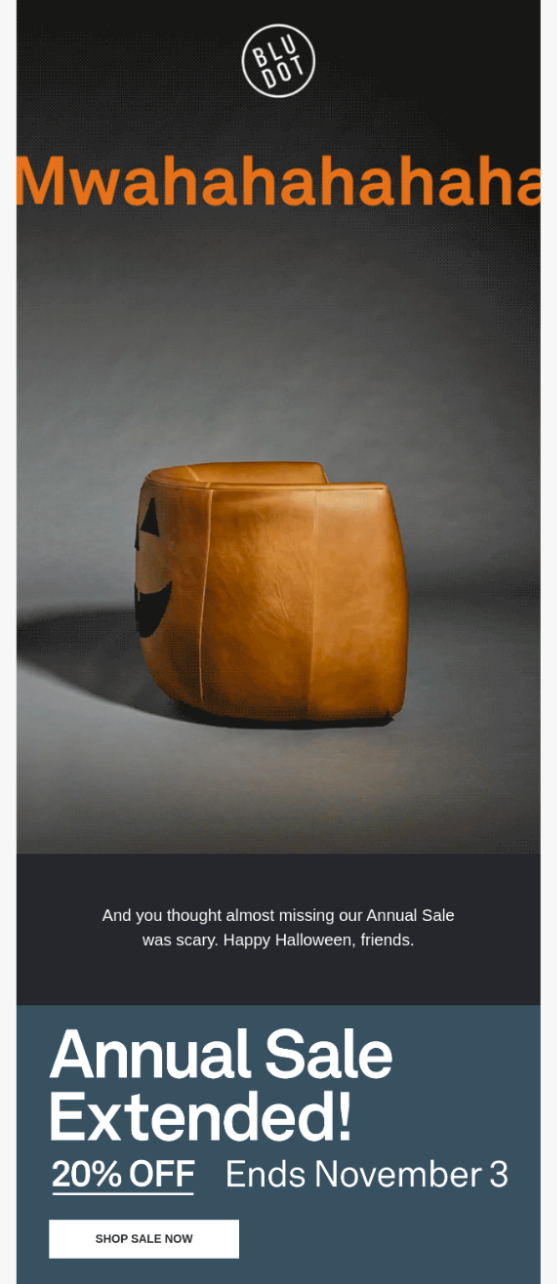 Halloween email design