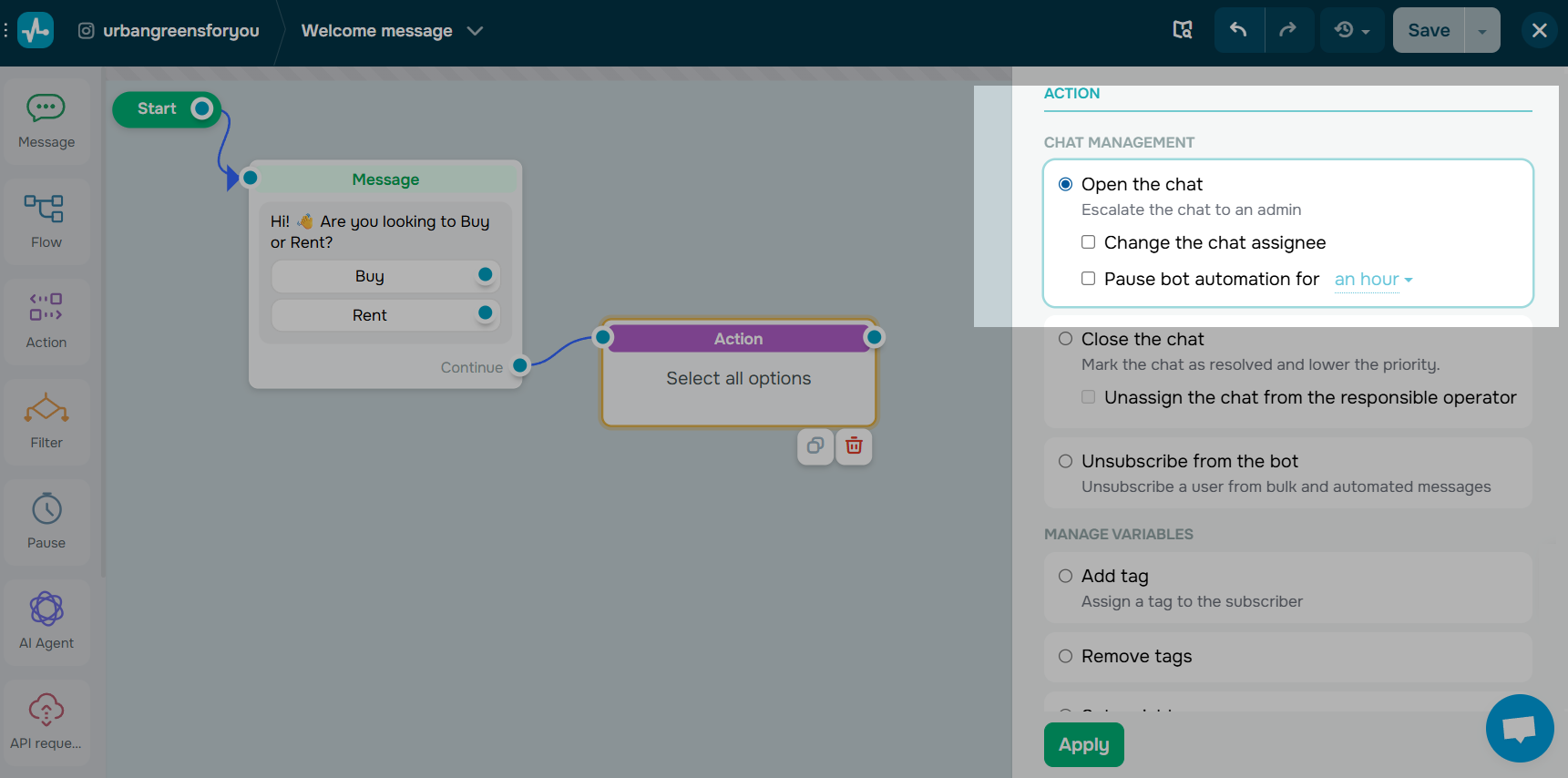 Chatbot-to-human handoff settings Chatbot-to-human handoff settings