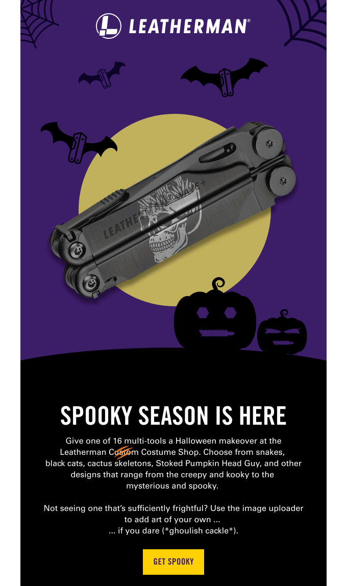 Halloween email template