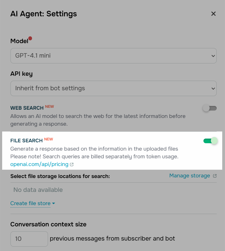 Letting AI generate responses based on file Letting AI generate responses based on file
