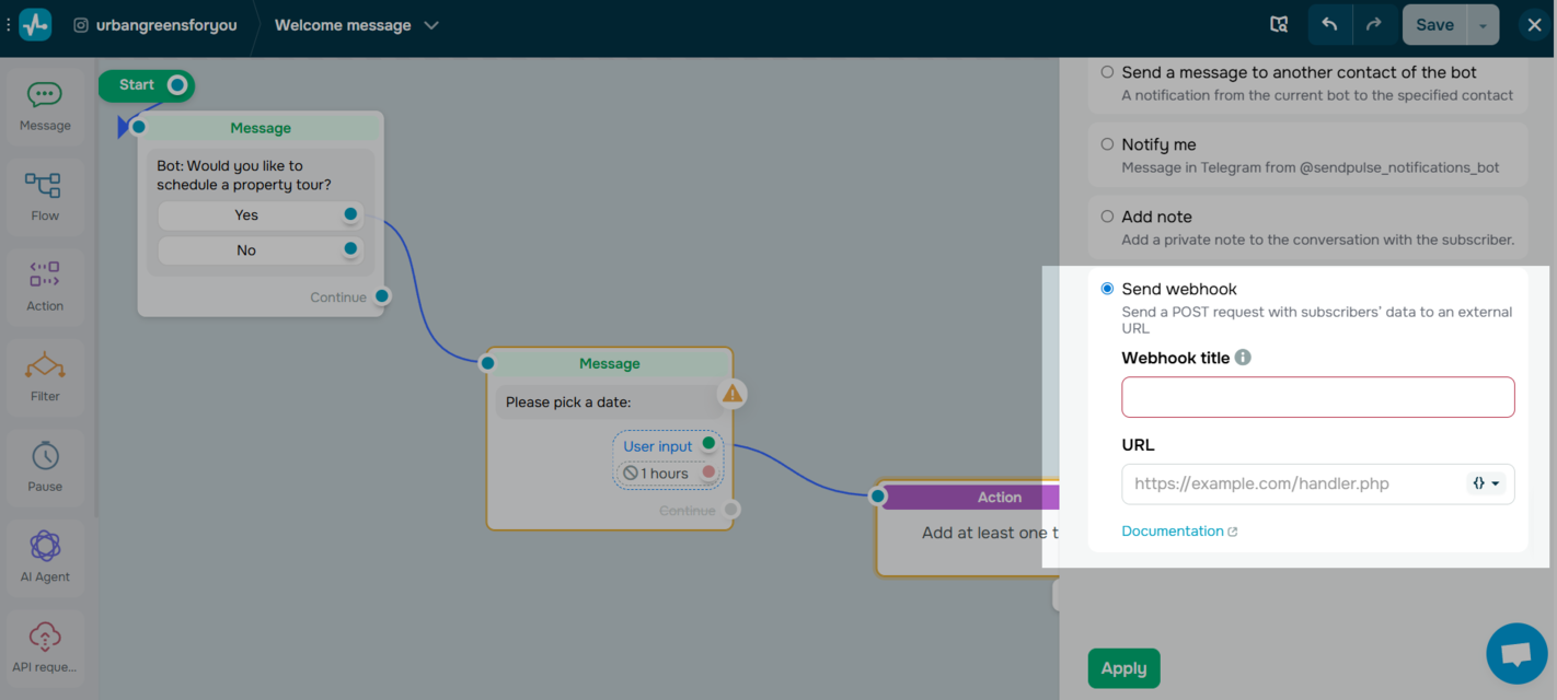 booking flow for a real estate chatbot booking flow for a real estate chatbot