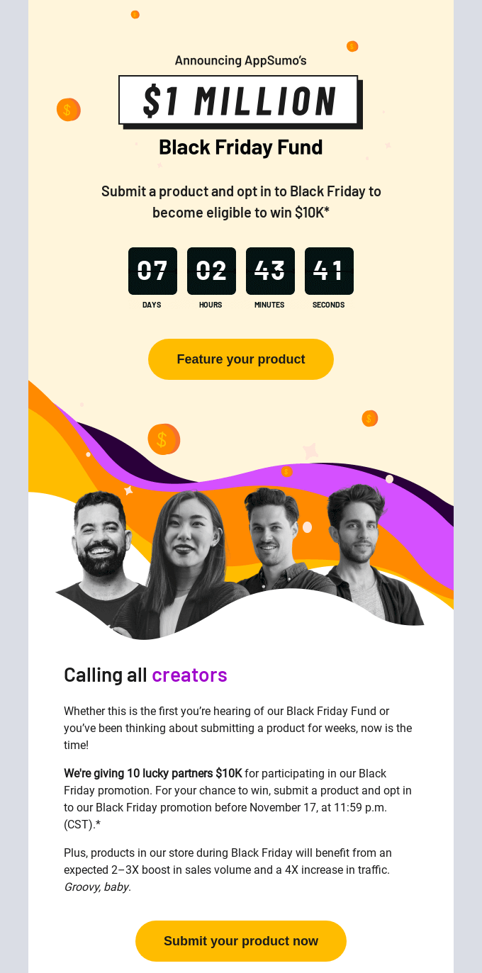 Black Friday campaign