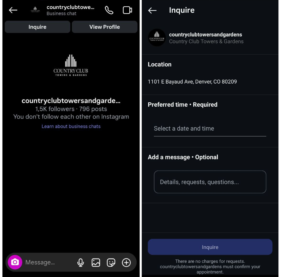 real estate chatbot on Instagram real estate chatbot on Instagram