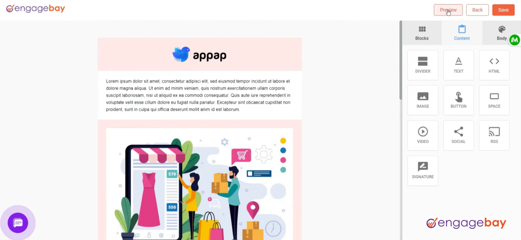 drag-and-drop email builder drag-and-drop email builder