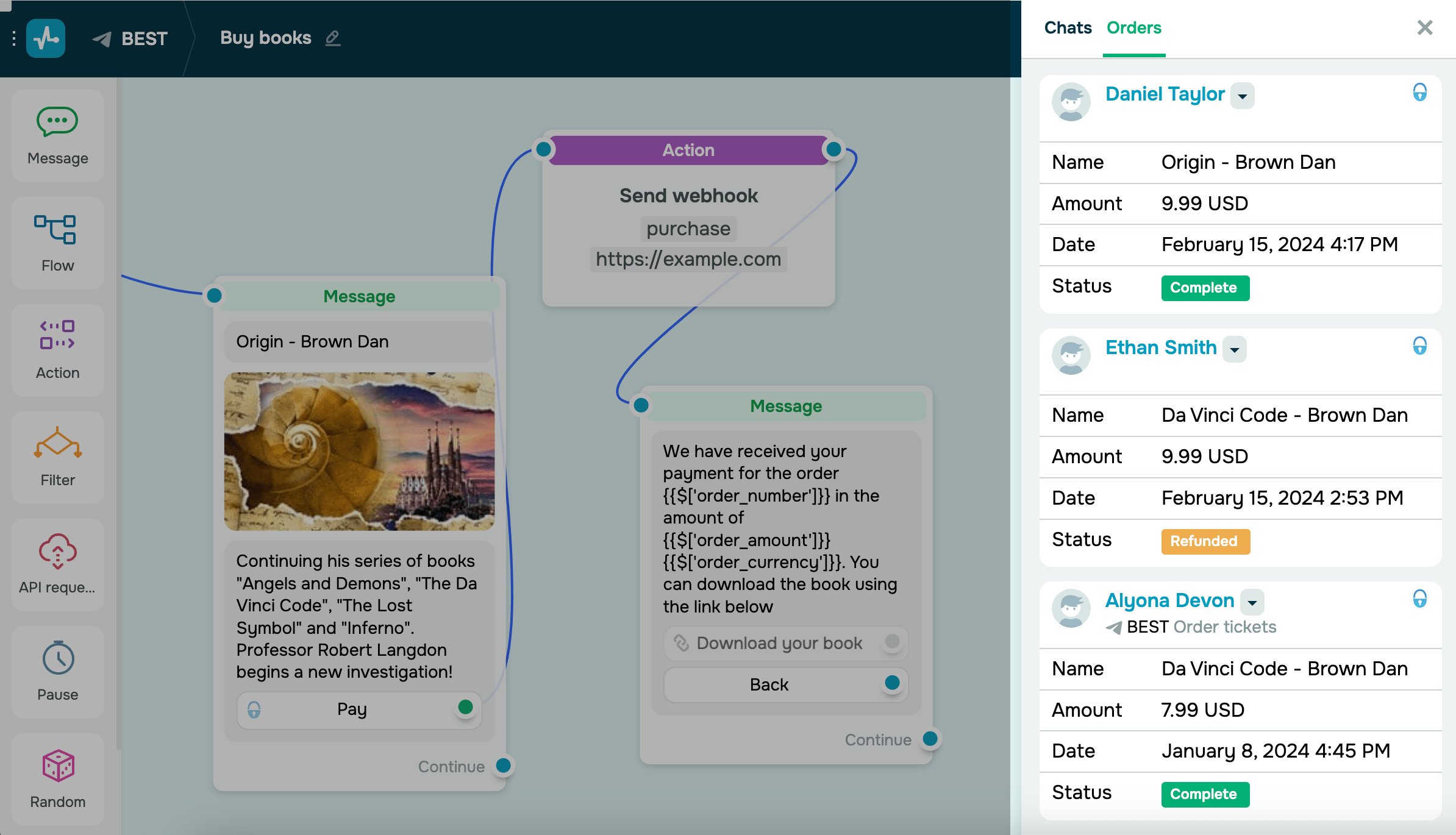 Как принимать платежи в чат-ботах | SendPulse