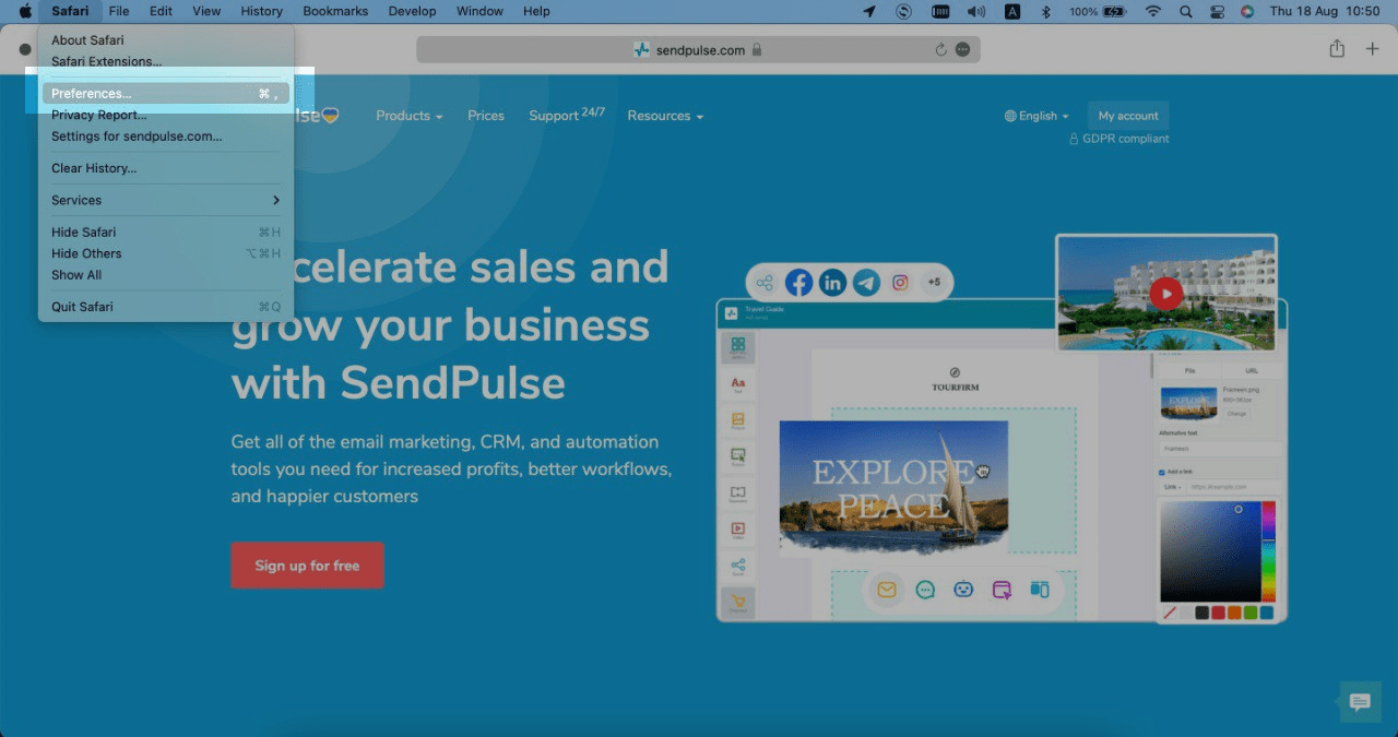 Как удалить временные файлы сервиса SendPulse в веб браузерах | SendPulse