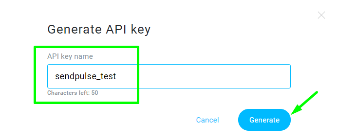 generar clave API