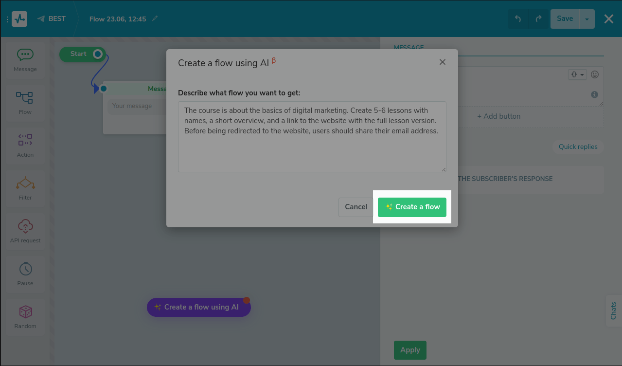 How to Generate a Chatbot Flow Using OpenAI | SendPulse