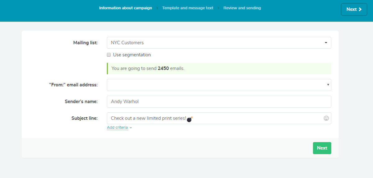 Create a campaign Create a campaign