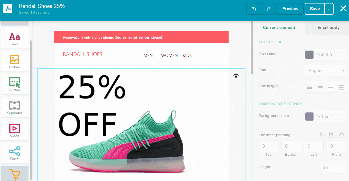 Create email content