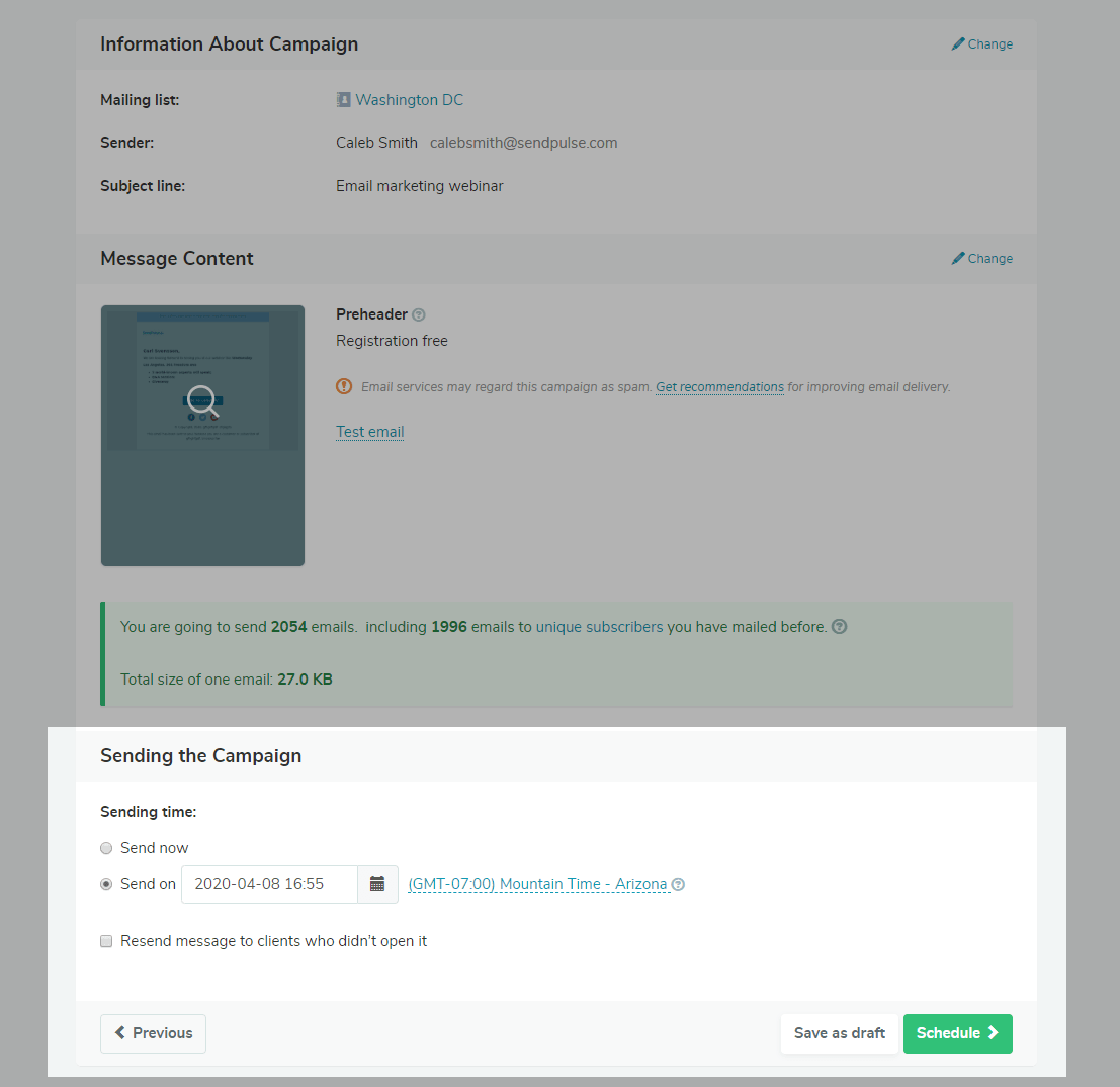 Scheduling event invitation email sending Scheduling event invitation email sending