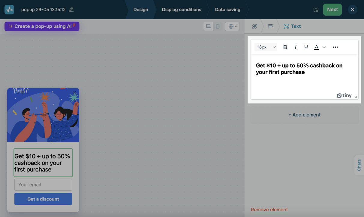 Cómo crear un pop-up inteligente | SendPulse