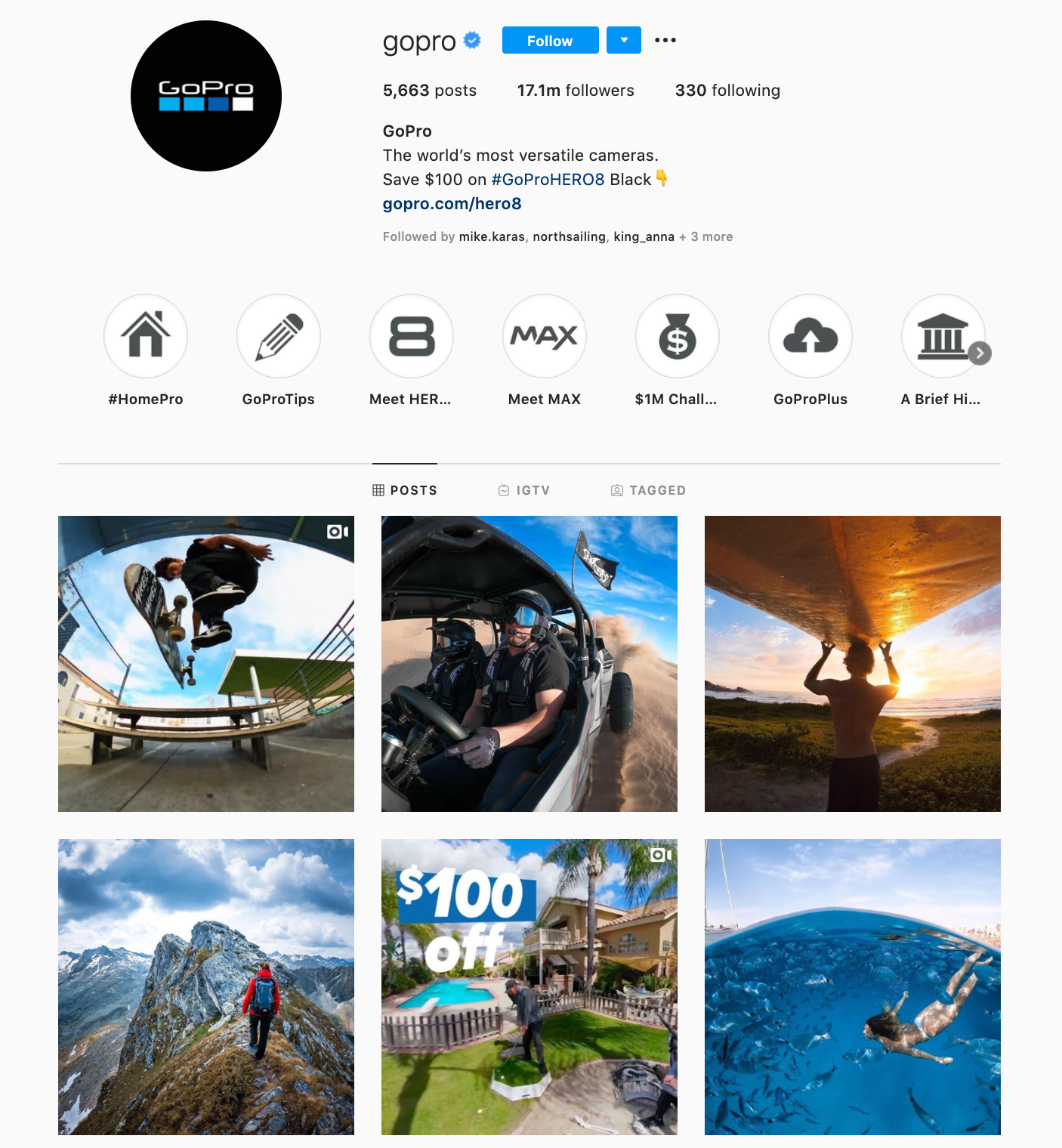 GoPro on Instagram GoPro on Instagram