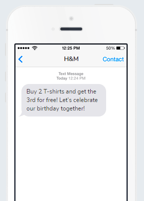 Business SMS from H&M Business SMS from H&M