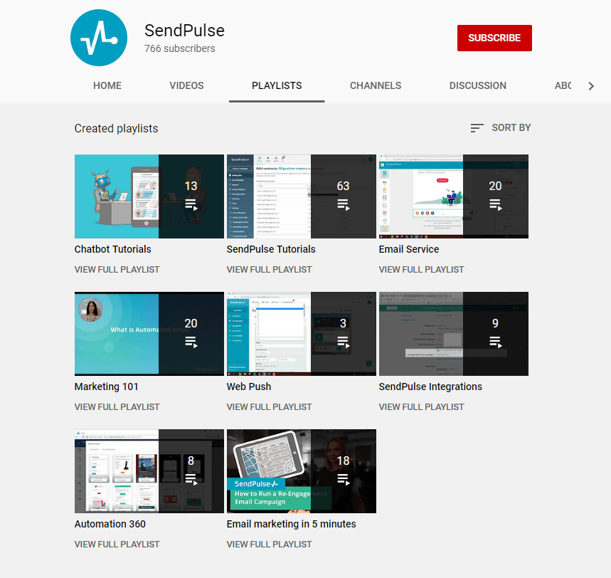 SendPulse YouTube channel SendPulse YouTube channel