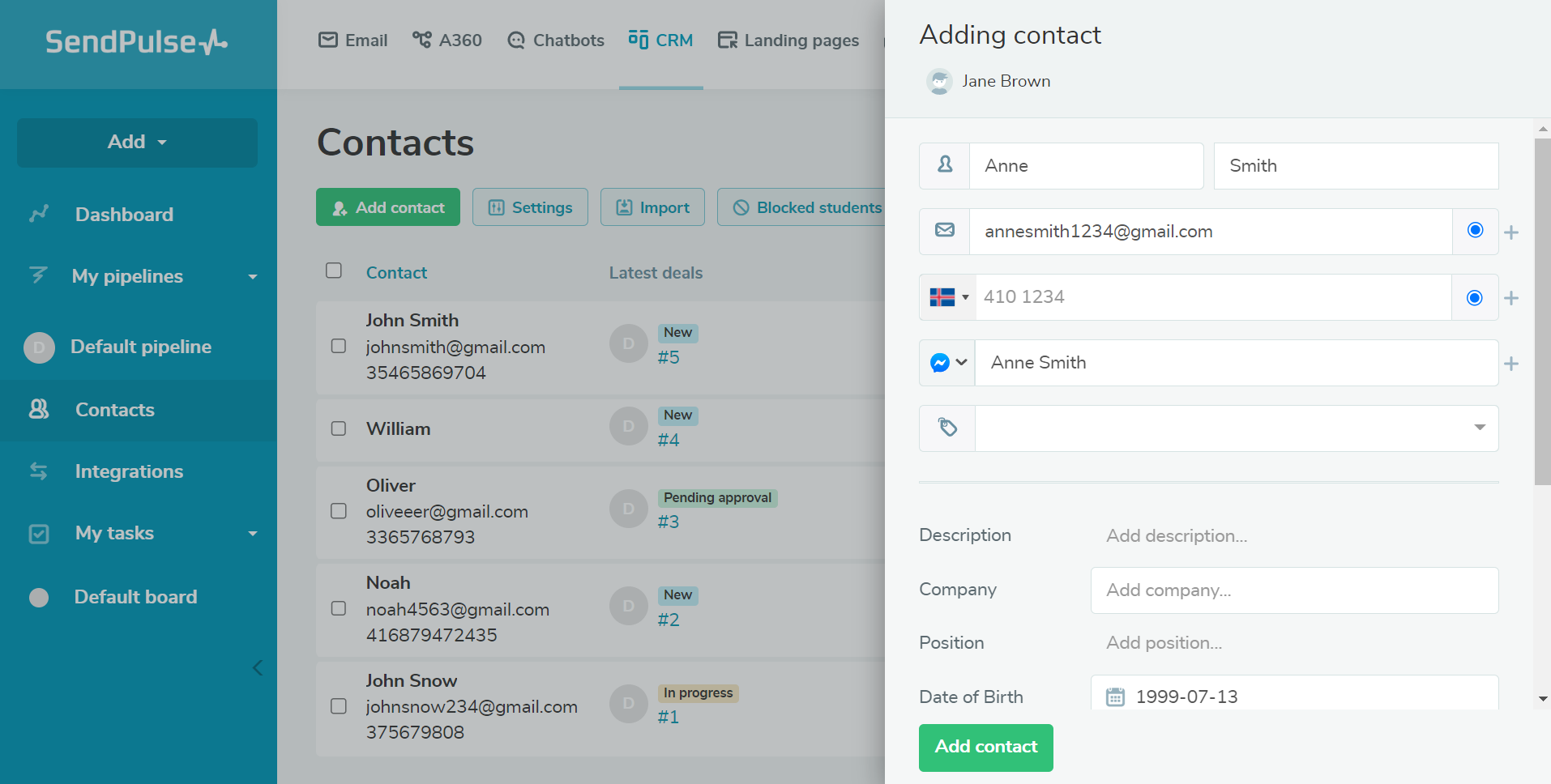 SendPulse CRM SendPulse CRM