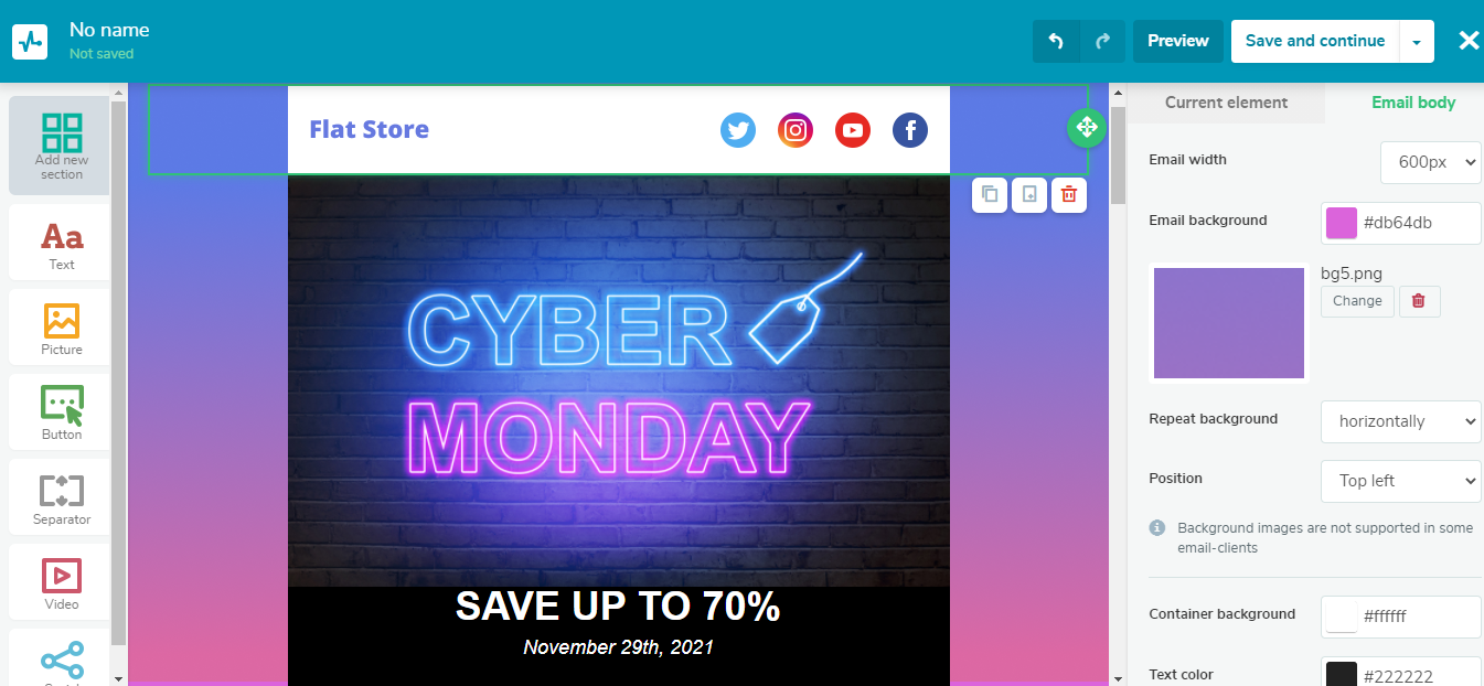 Creating a Cyber Monday campaign with SendPulse Creating a Cyber Monday campaign with SendPulse