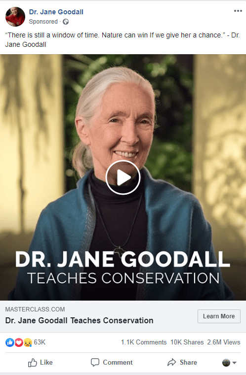 Targeted Facebook ad in the Newsfeed Targeted Facebook ad in the Newsfeed
