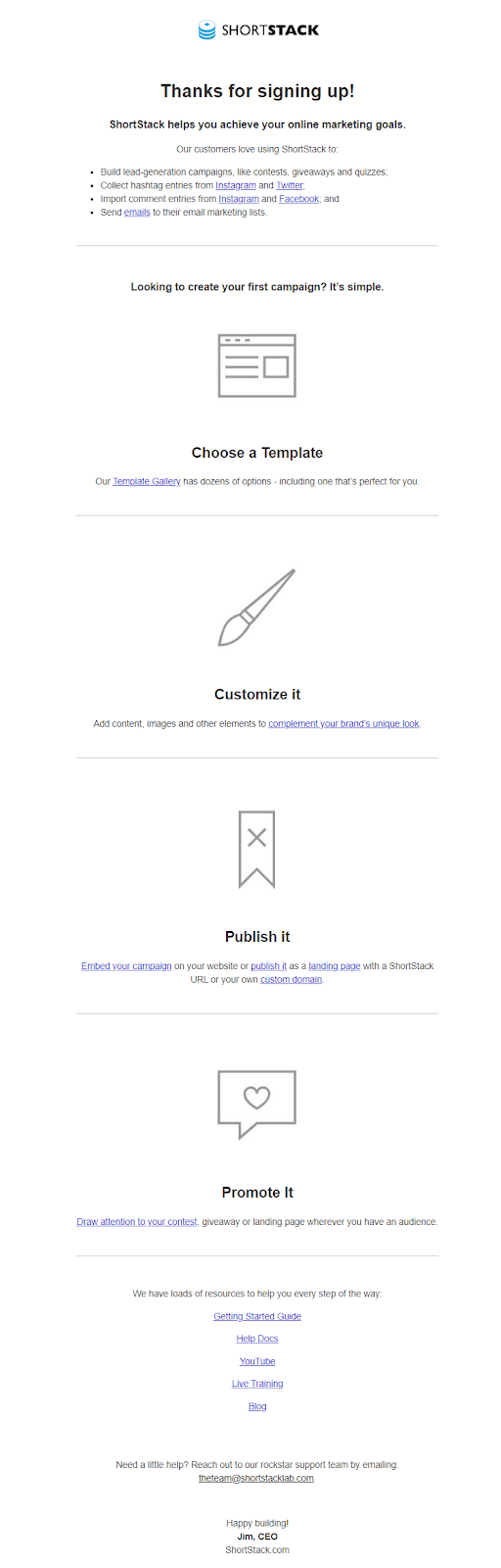 Onboarding email Onboarding email