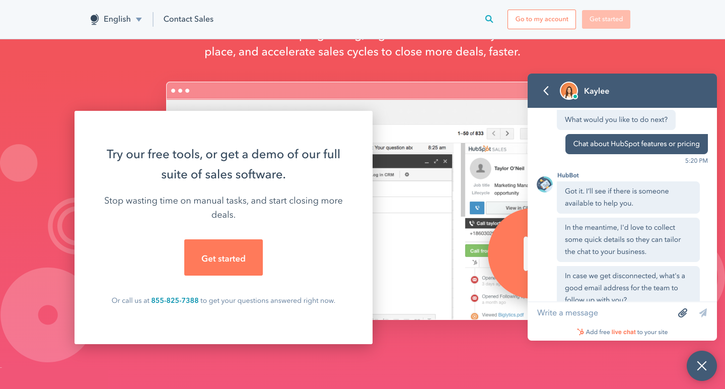 HubSpot landing page HubSpot landing page