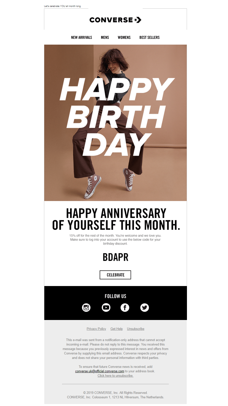 Birthday email Birthday email