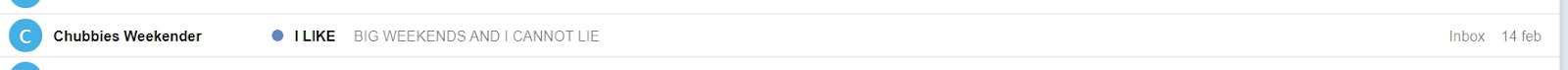 Email subject line Email subject line
