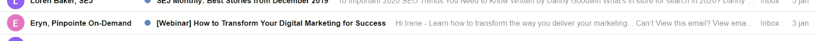 A personalized email subject line A personalized email subject line