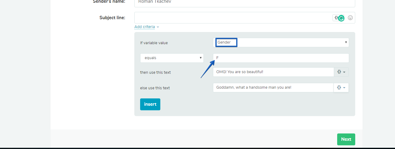 Create segments