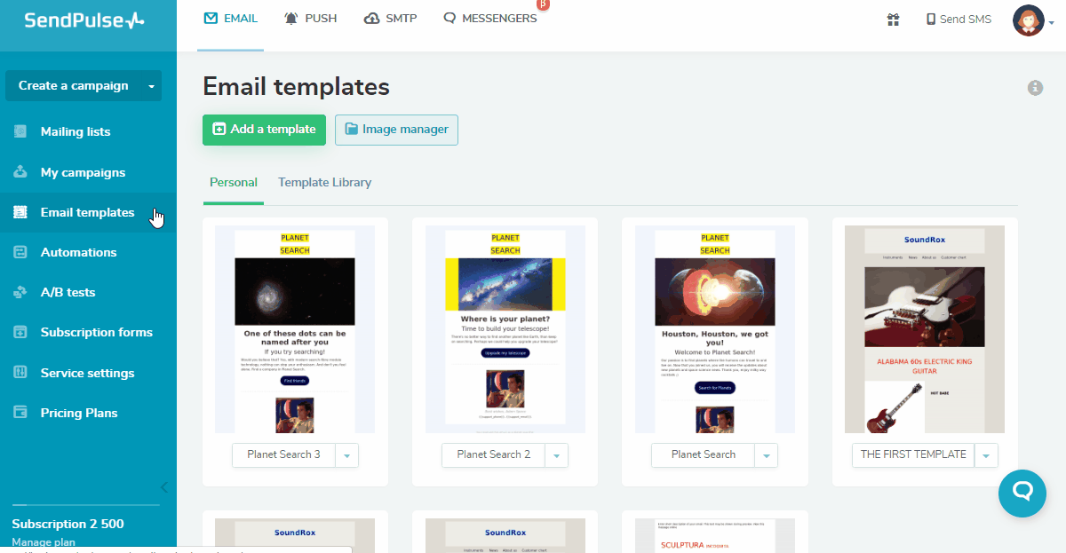 Build an email template