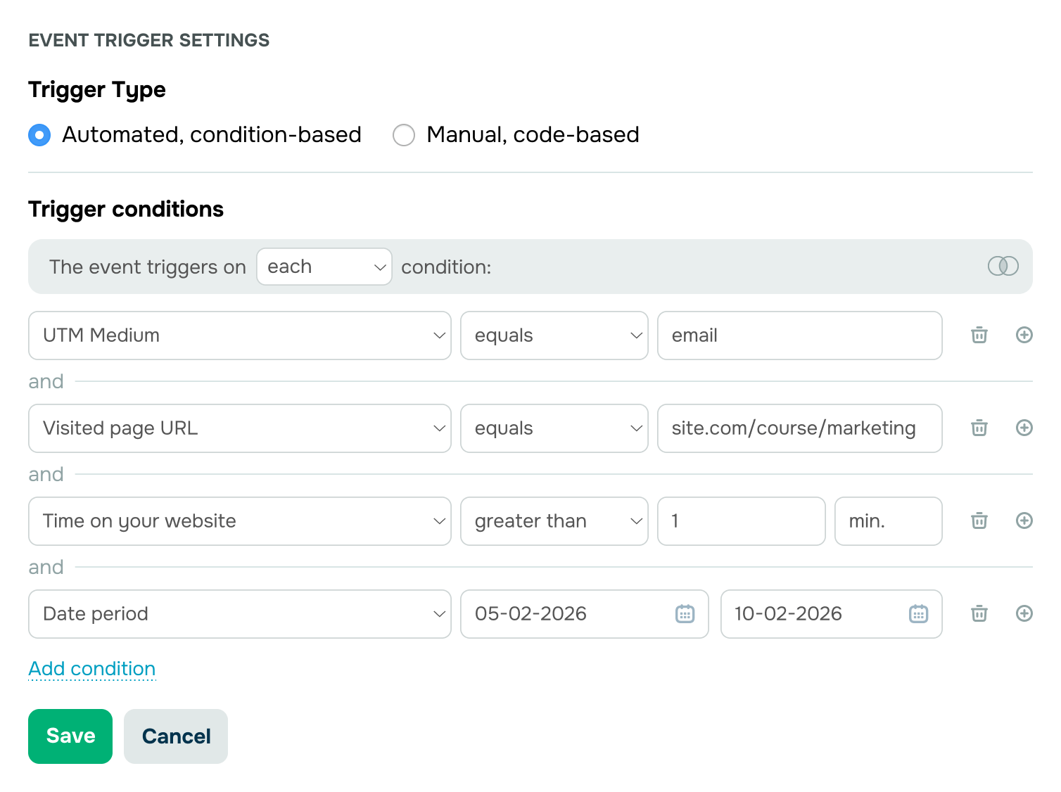 Execute campanhas de retargeting automaticamente