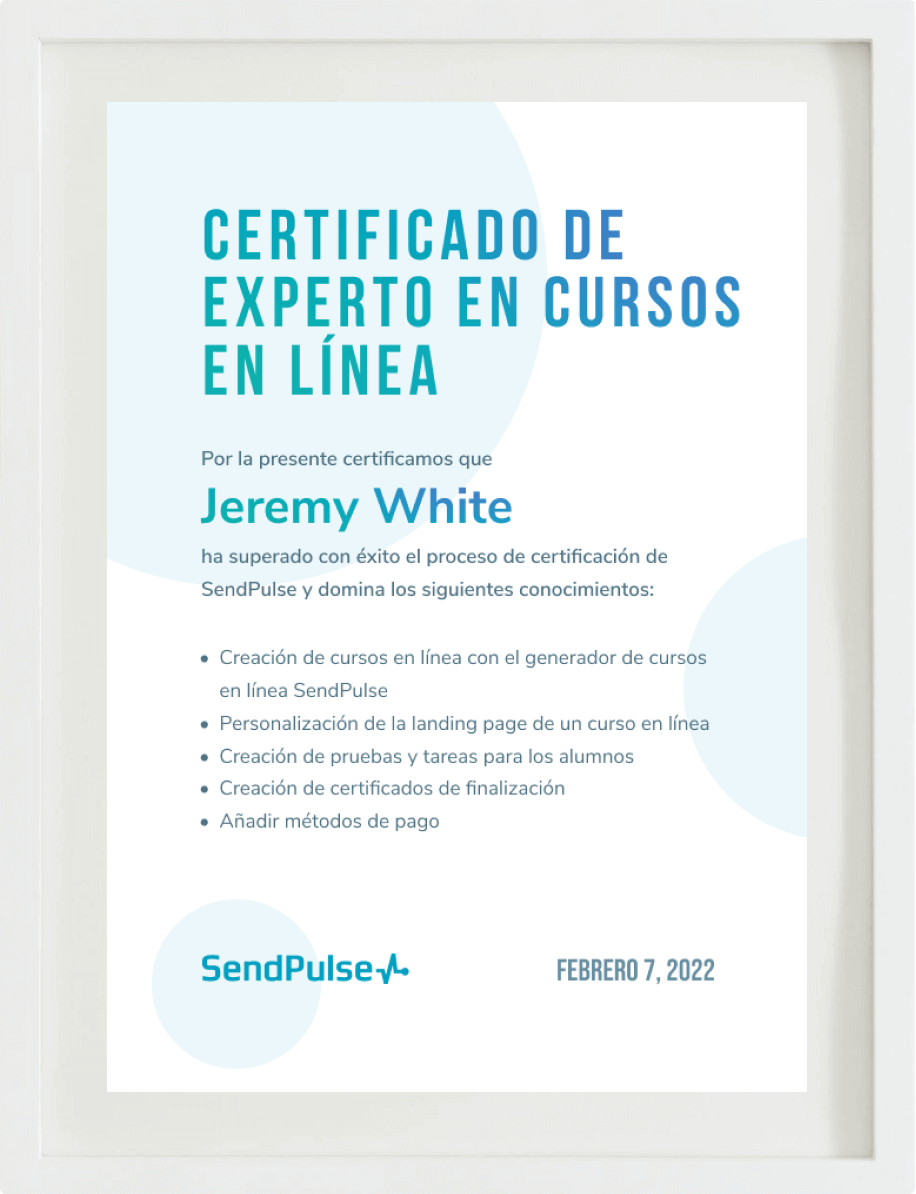 certificate edu