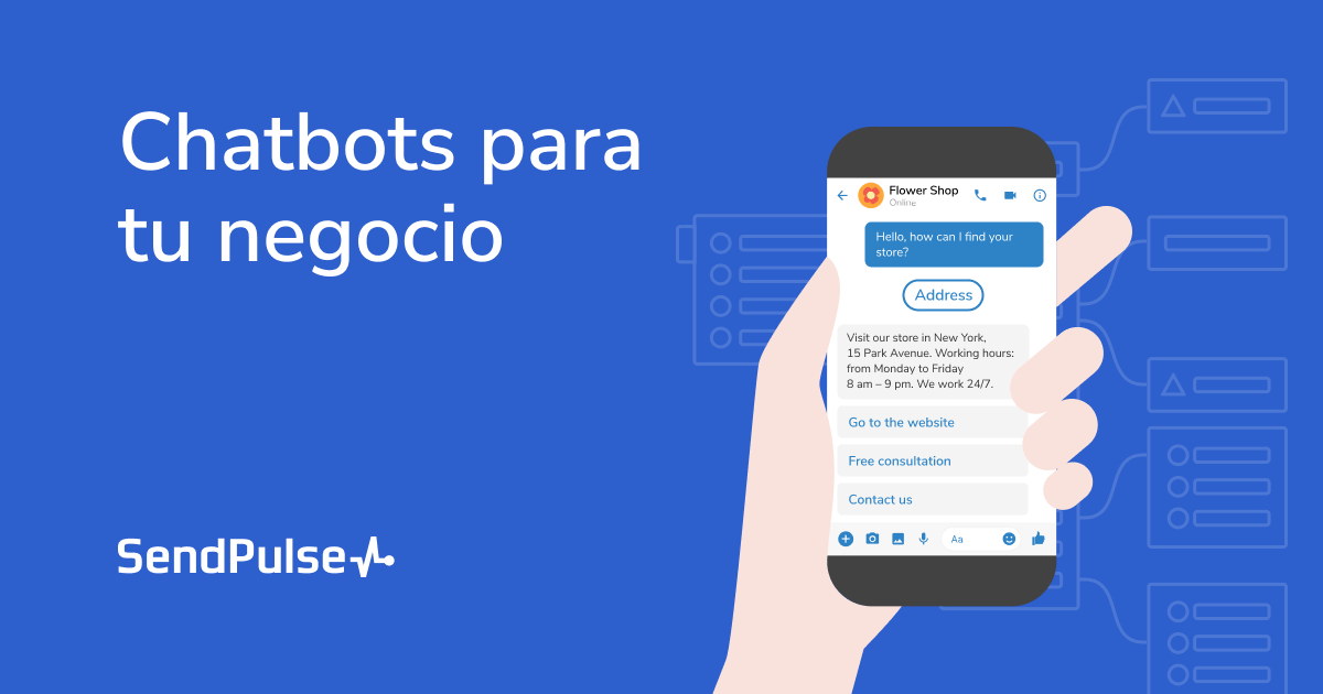 Generador de chatbot gratuito sin código SendPulse