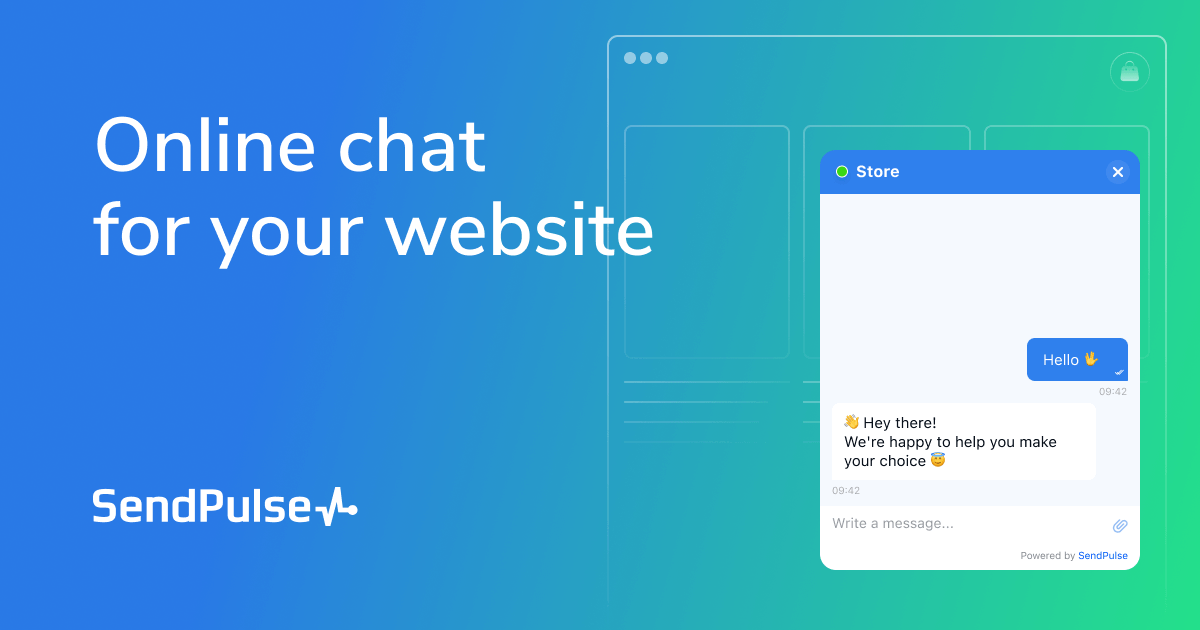 Free Live Chat for Website | SendPulse