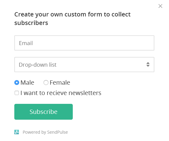 subscription forms