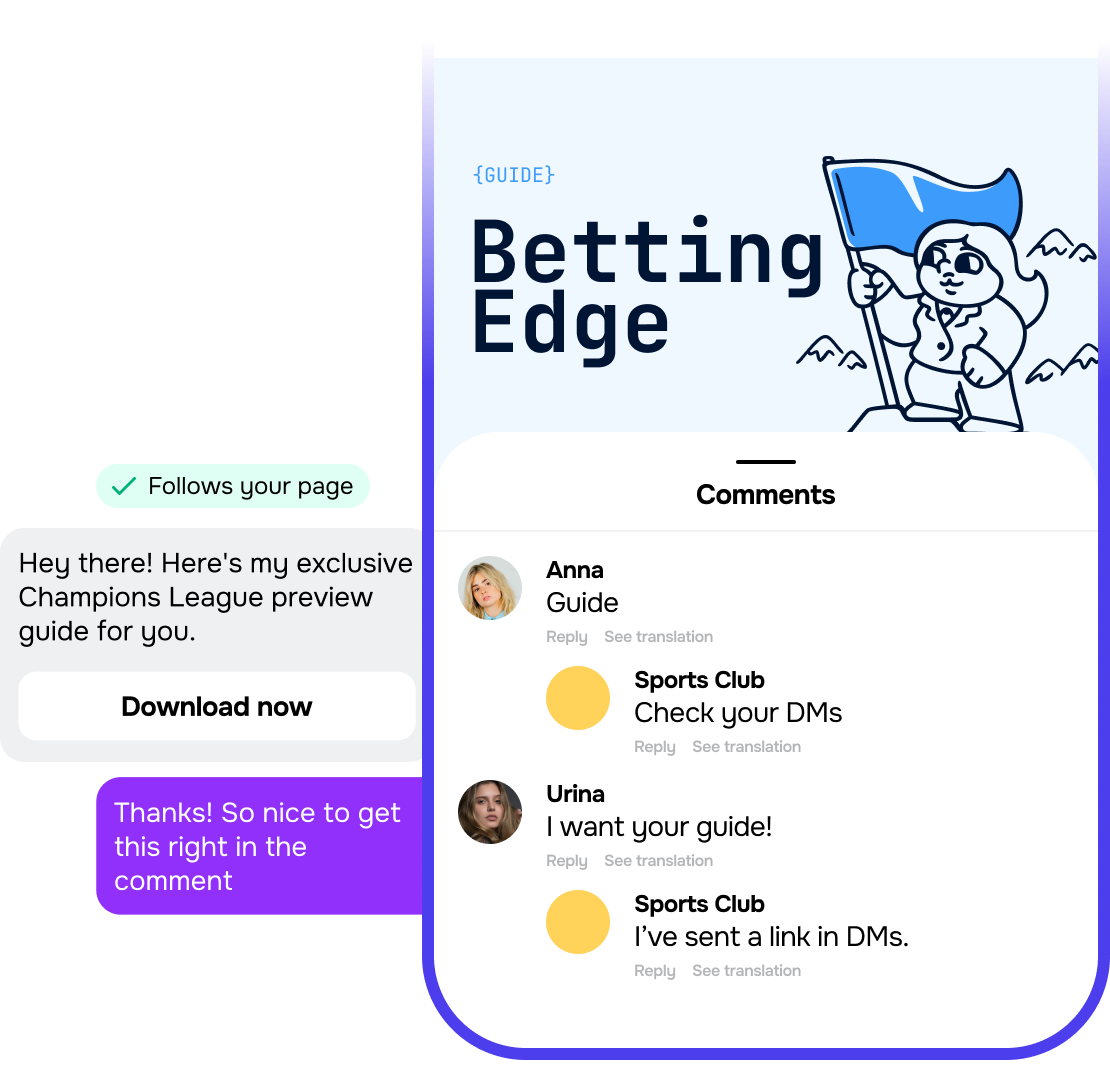 Personalize match-day conversations by bettor interest