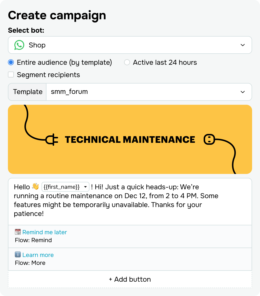Alcance mais clientes com atualizações no momento certo