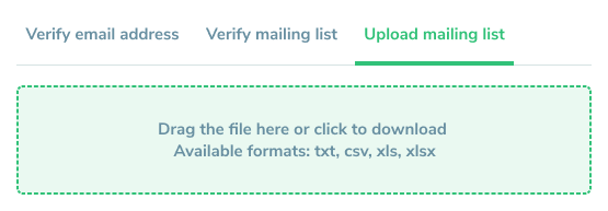 Mailing list verification