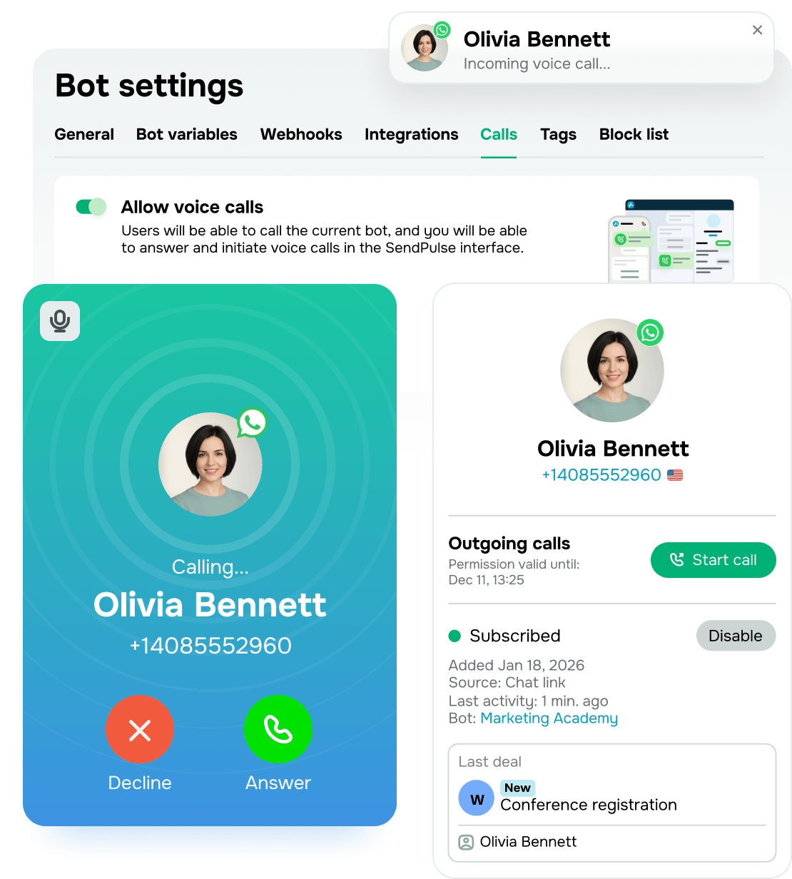 Streamline incoming calls