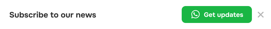 whatsapp popup